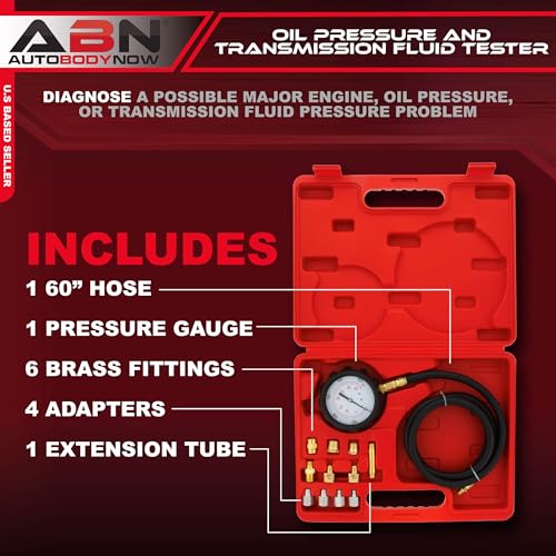 Transmission Line Pressure Test Gauge Kit 500 PSI Adapters view 2