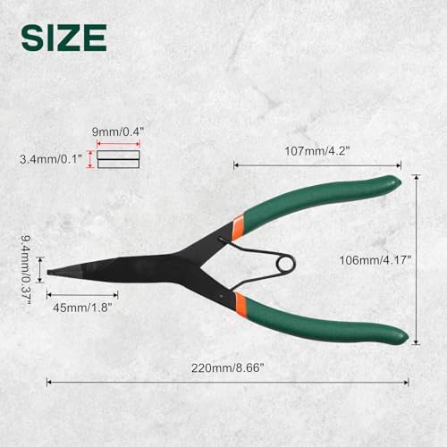 9 in. Angle-Tip Lock Ring Pliers for Transmission Snap and Retaining Rings view 3