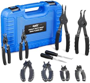 Transmission Snap Ring Pliers Set, 10pc Straight and Bent