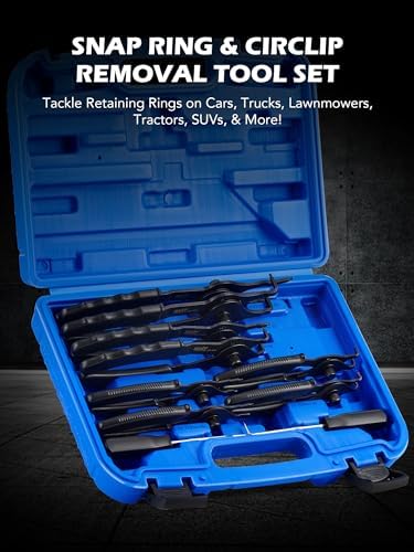 Transmission Snap Ring Pliers Set, 10pc Straight and Bent view 3
