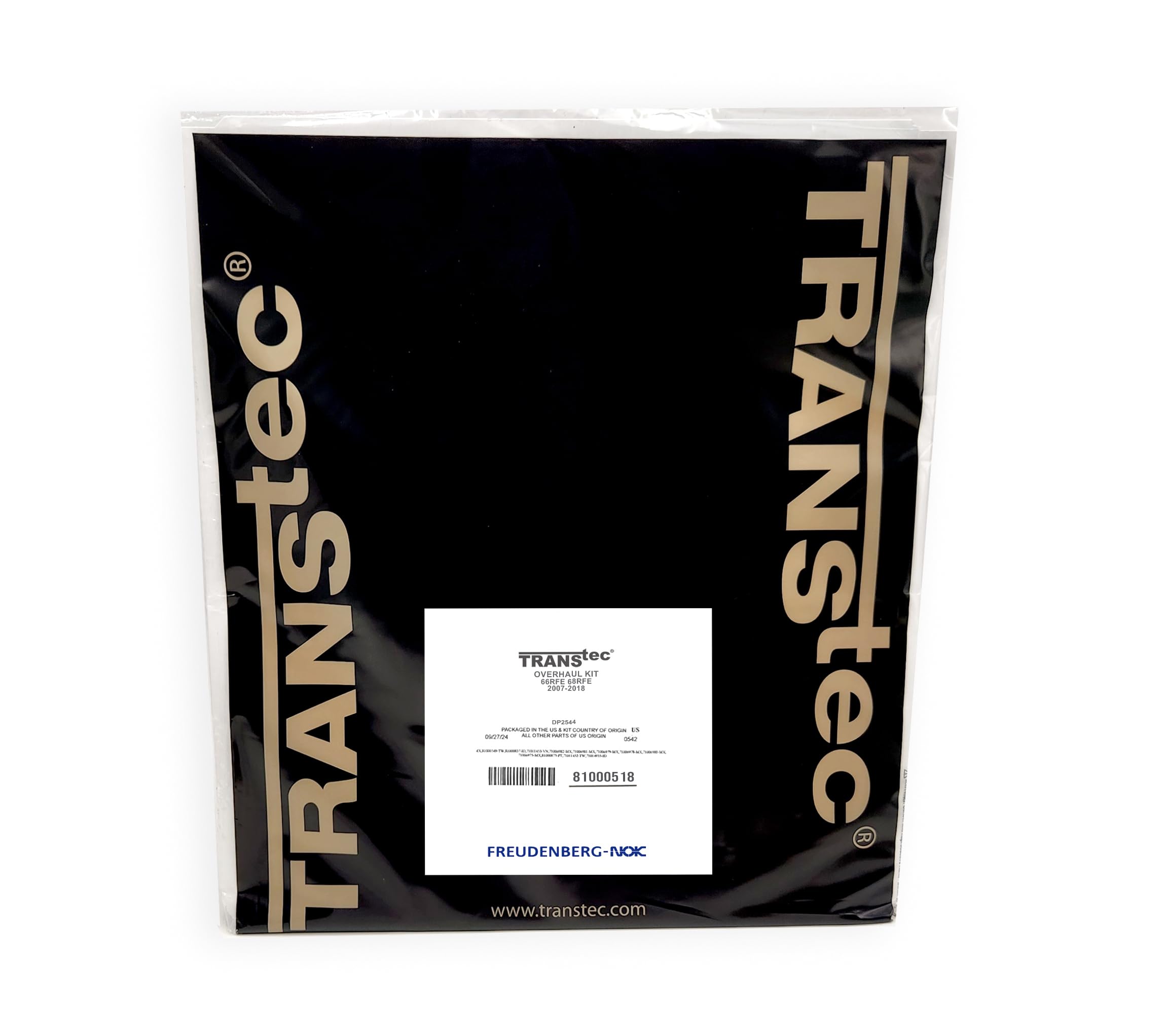 66RFE/68RFE TransTec Overhaul Kit w/ Duraprene Gasket
