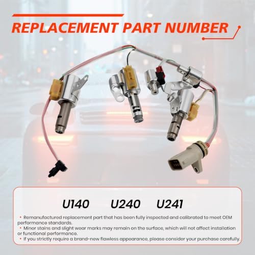 U140E Transmission Solenoid Kit with Internal Harness view 2