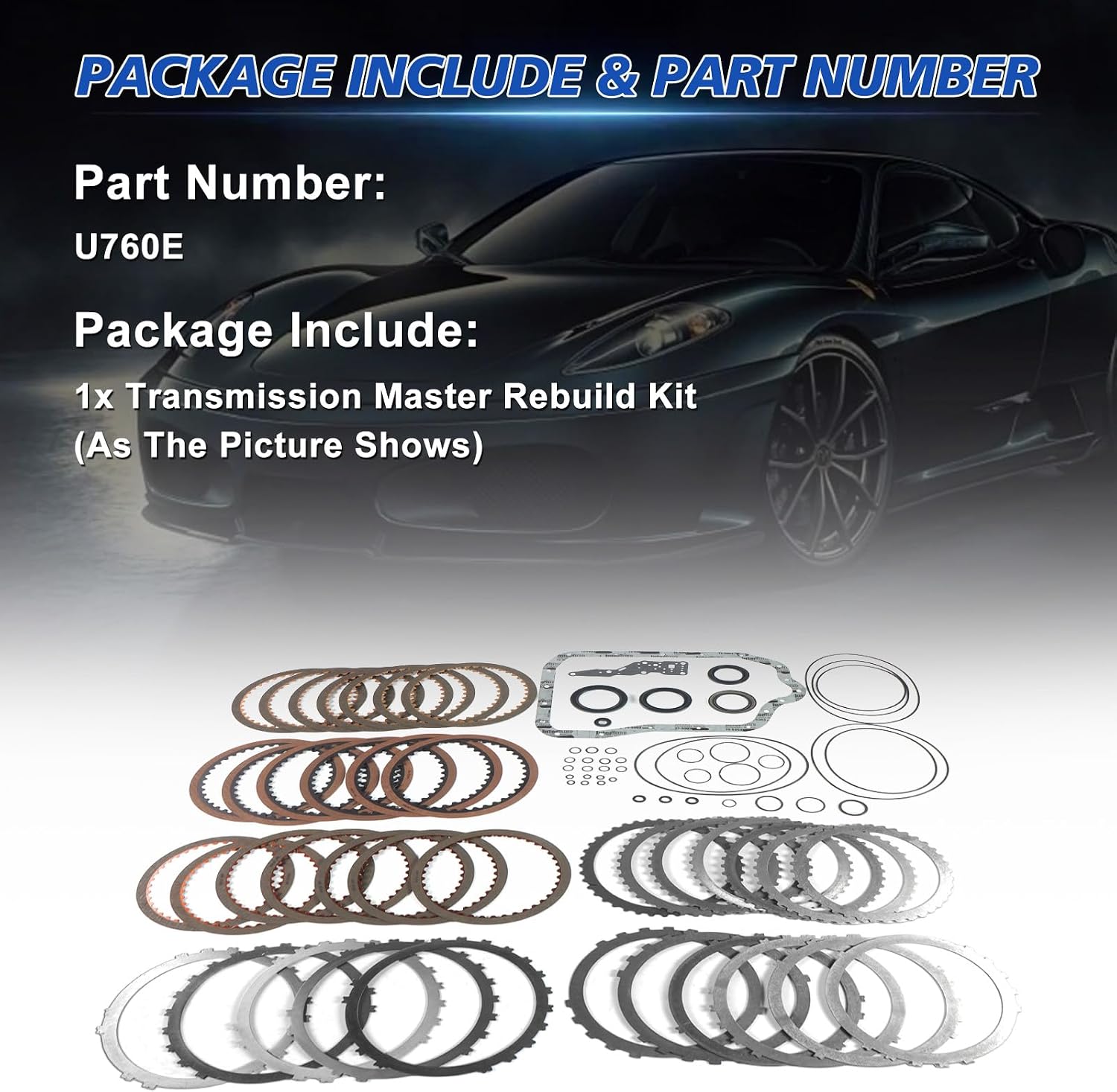 U760E/U760F Master Rebuild Kit Toyota Camry Highlander RAV4 view 3
