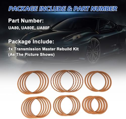 UA80E Transmission Friction Clutch Plate Rebuild Kit view 3