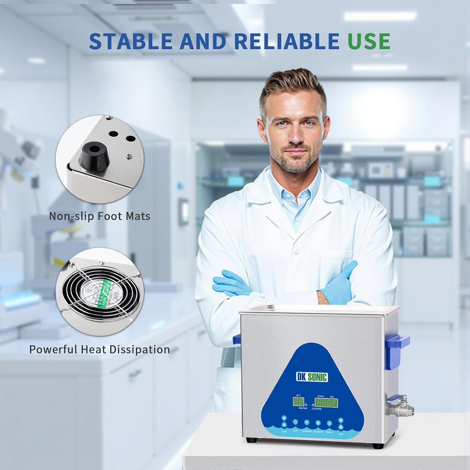 6L Heated Ultrasonic Parts Cleaner for Valve Bodies view 2