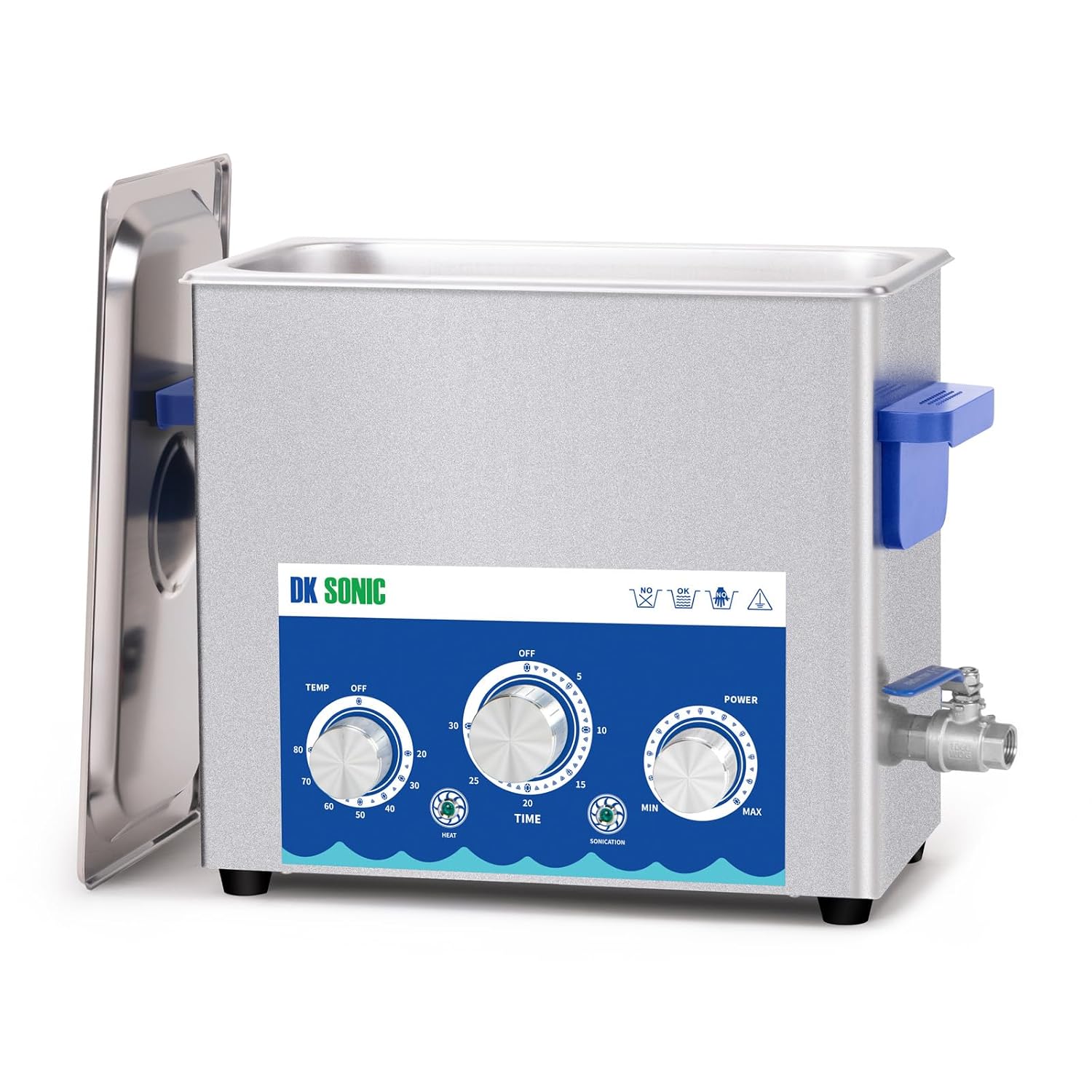 Ultrasonic Parts Cleaner 6L Heated for Valve Bodies