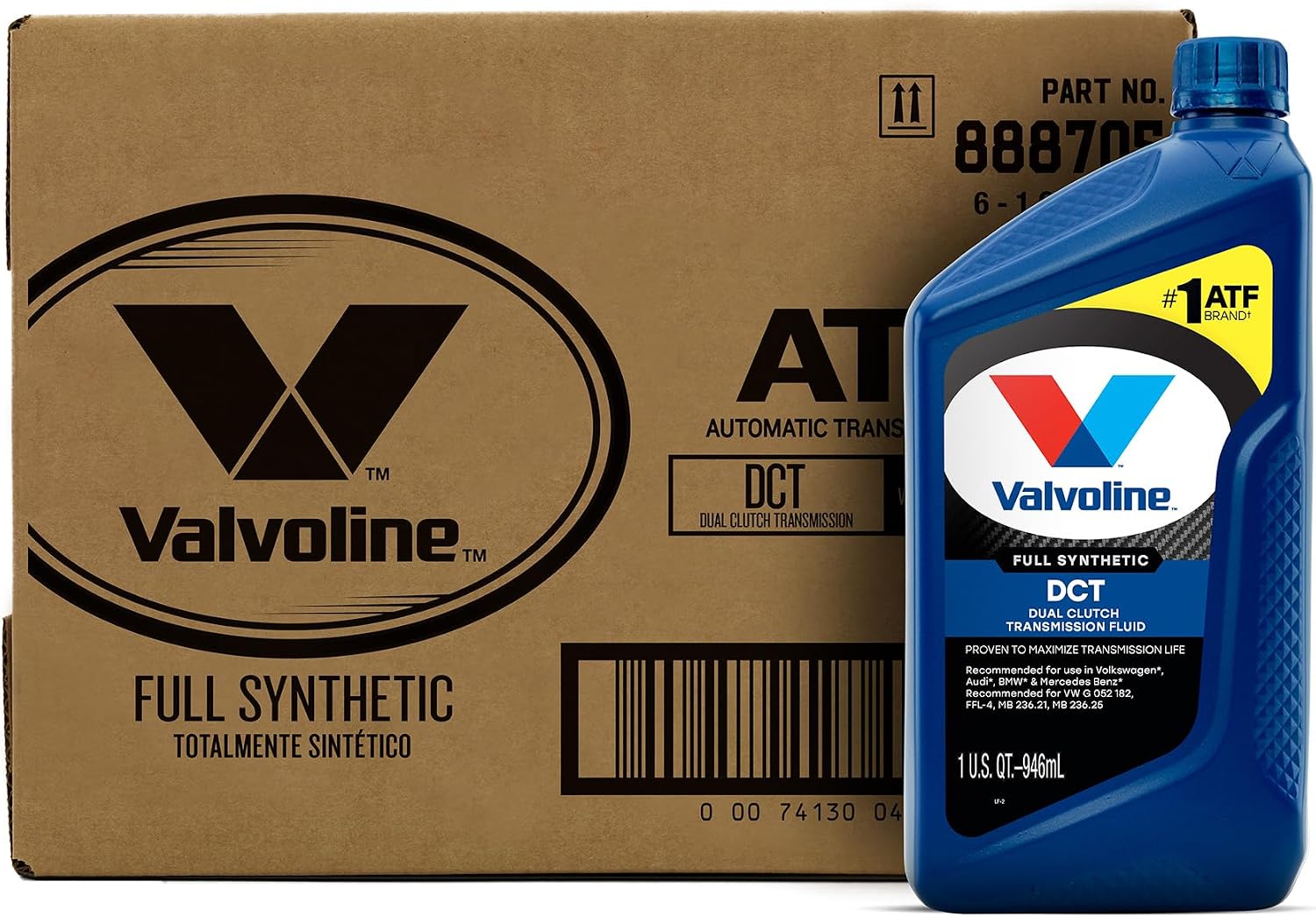 Valvoline Dual Clutch Transmission Fluid, Case of 6 Quarts