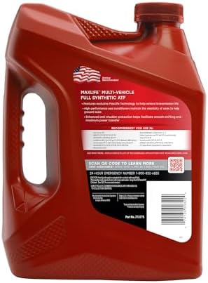 Valvoline MaxLife Multi-Vehicle ATF Full Synthetic Automatic Transmission Fluid, 1 Gallon view 3