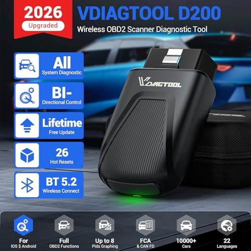 VDIAGTOOL D200 Bidirectional Scan Tool Full System OBD2 view 2