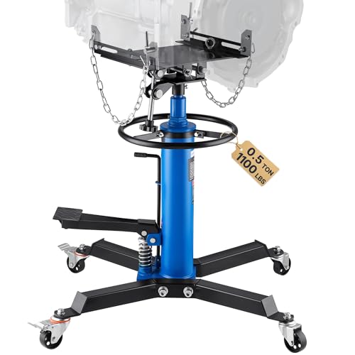 VEVOR 1100 lb 2-Stage Hydraulic Transmission Jack, 33-67 in view 2