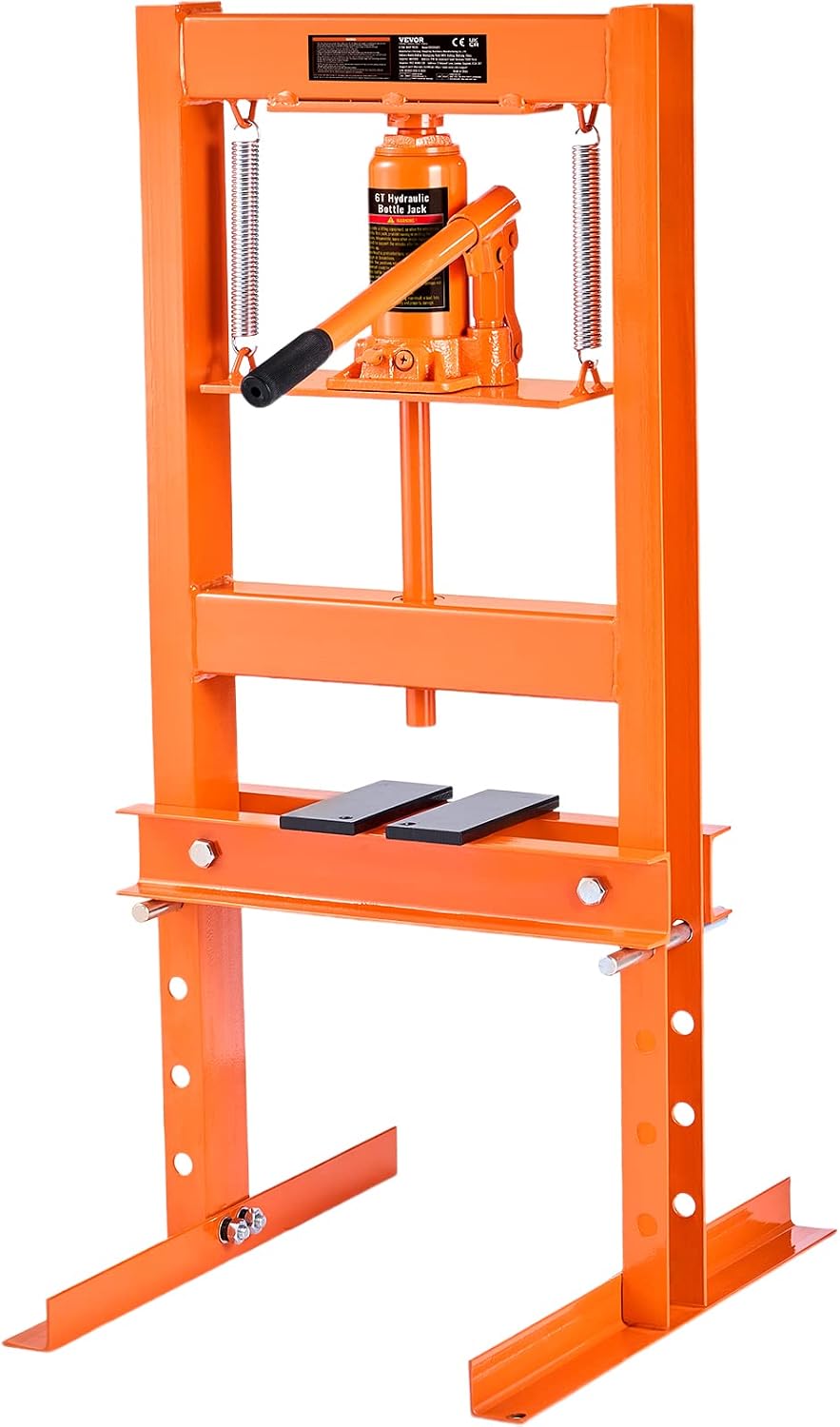 VEVOR 6-Ton H-Frame Hydraulic Shop Press with Plates