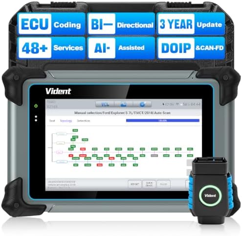 VIDENT 7-Inch Bidirectional Scanner with ECU Coding view 2