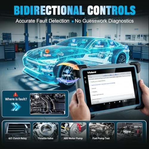 VIDENT 7-Inch Bidirectional Scanner with ECU Coding view 3