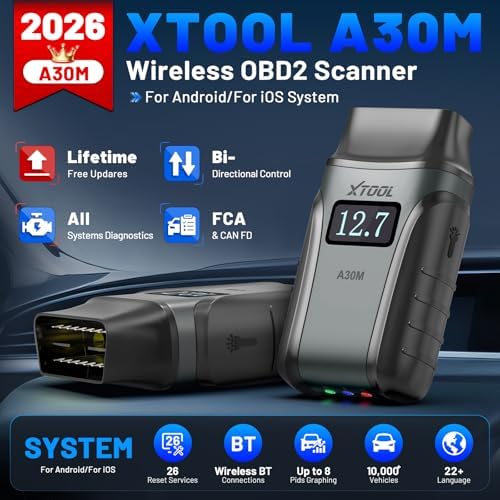 XTOOL A30M V2.0 Bidirectional OBD2 Scanner, All System view 2