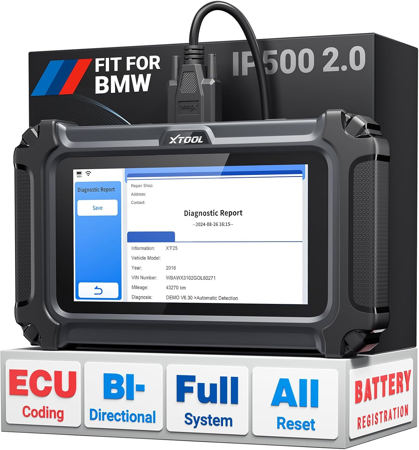 XTOOL IP500 BMW/MINI/Rolls-Royce Bidirectional Scan Tool
