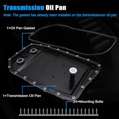 ZF 6HP26 Transmission Oil Pan Filter & Gasket Kit BMW view 2