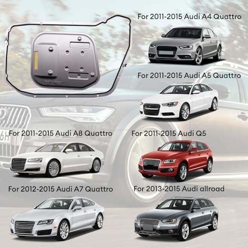 ZF 8HP55 0BK Transmission Filter and Oil Pan Gasket Kit, Audi view 2