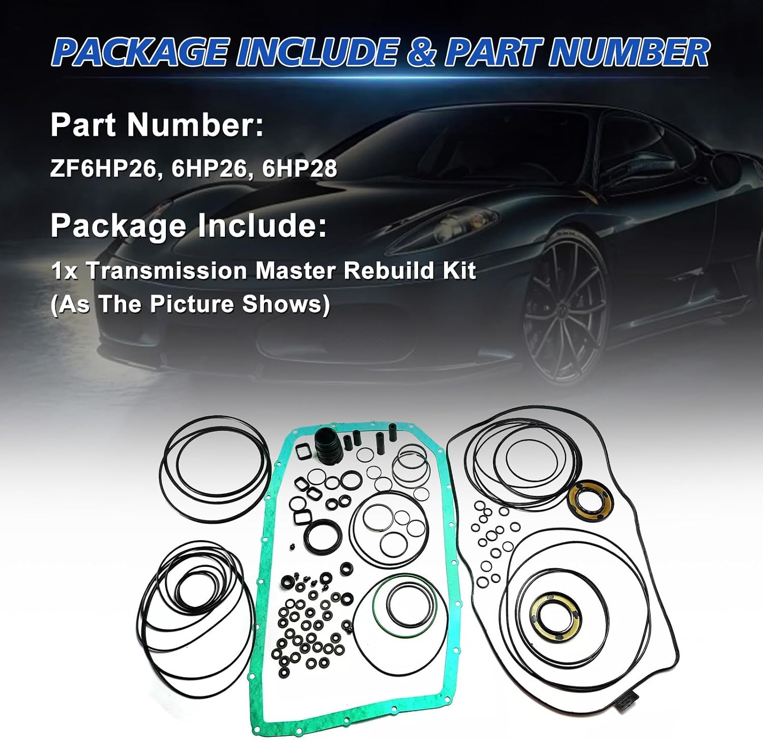 ZF6HP26 Transmission Overhaul Gasket and Seal Kit view 3